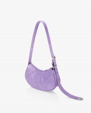 Women's Find Kapoor Belty Bag 25 Crinkled Tote Shoulder Bags Purple | BSR3995UY