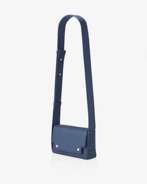 Women's Find Kapoor Marc Bag 18 Crinkled Tote Crossbody Bags Navy | QFQ5959ZX