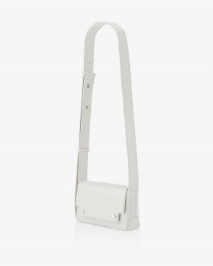 Women's Find Kapoor Marc Bag 18 Crinkled Tote Crossbody Bags White | OIQ8851MG