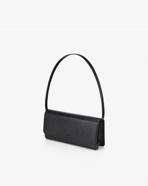 Women's Find Kapoor Patti Bag 26 Lizard Tote Shoulder Bags Black | SIN6064NS