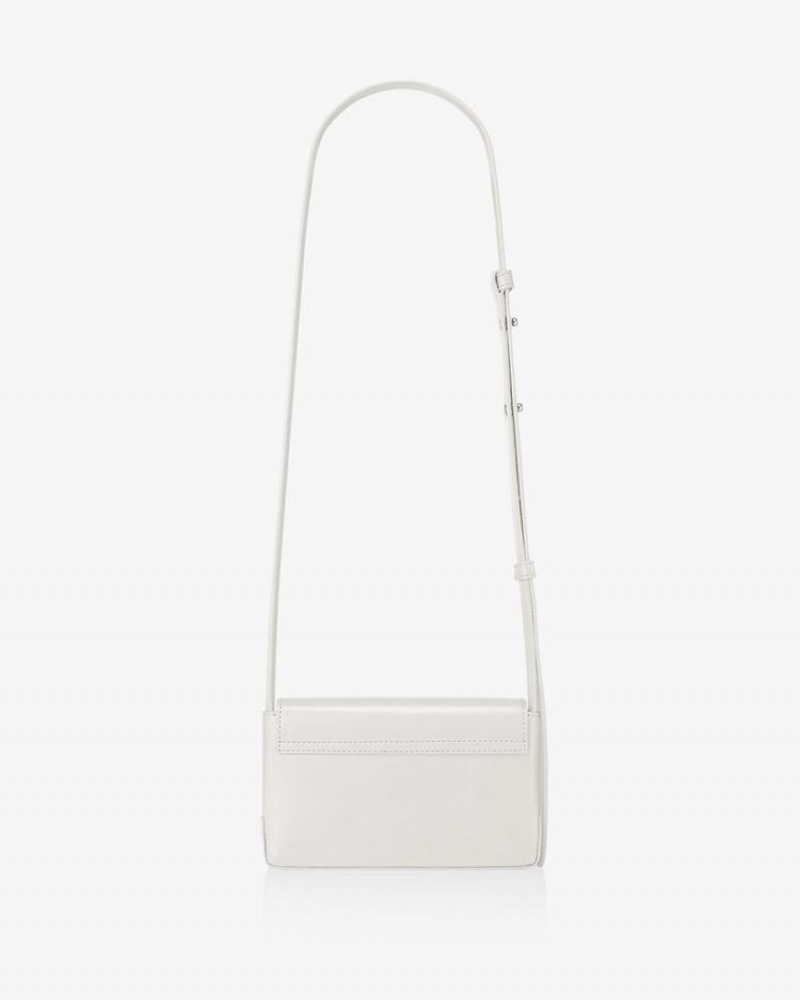 Women's Find Kapoor Marc Bag 18 Crinkled Tote Crossbody Bags White | OIQ8851MG