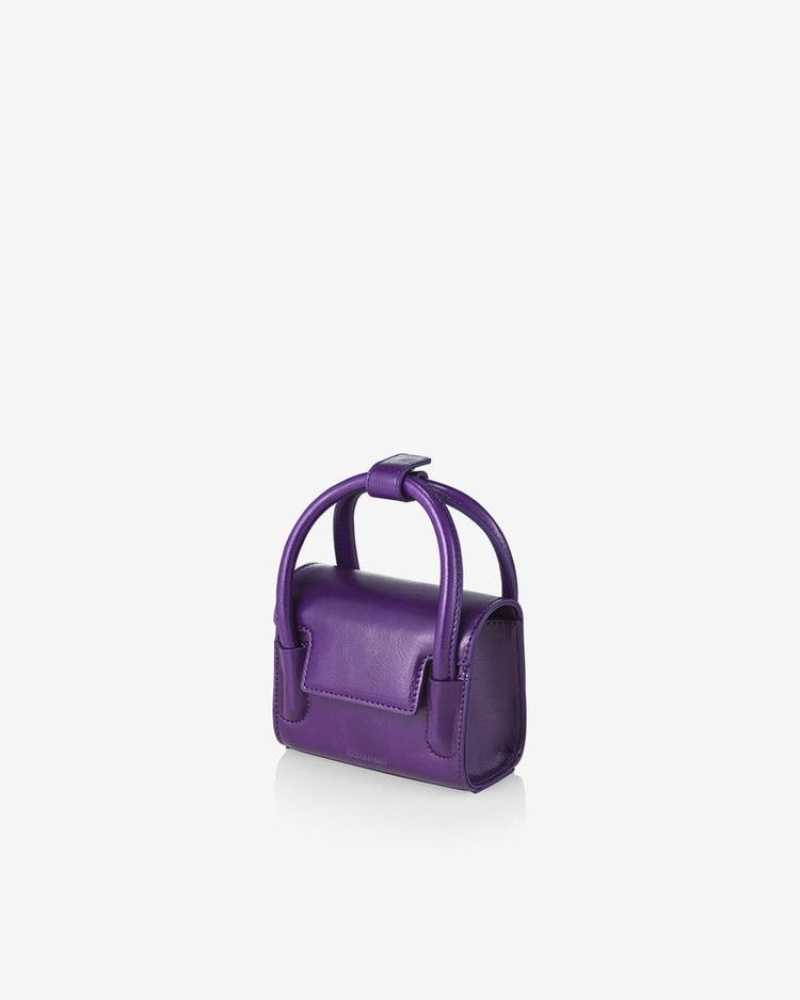 Women's Find Kapoor Marty Bag 12 Crinkled Tote Crossbody Bags Purple | IWL811CY