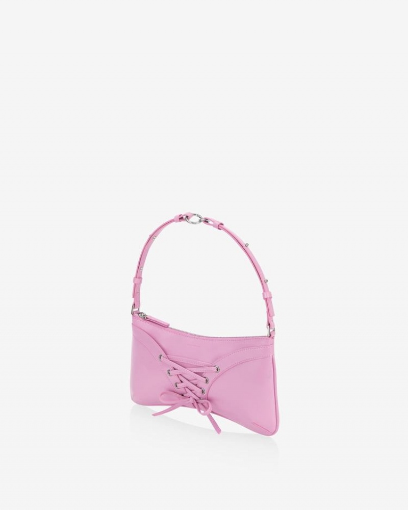 Women's Find Kapoor Ribbon Tie Tote Shoulder Bags Pink | WUI4063TP