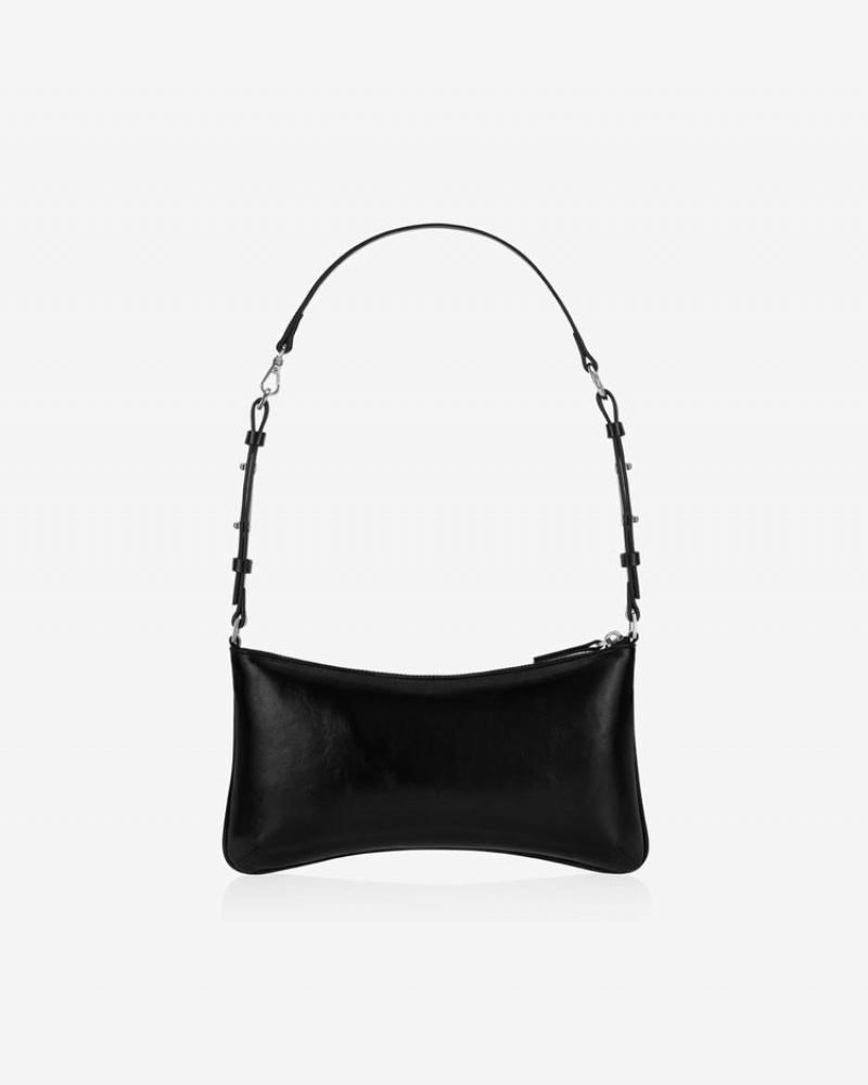 Women's Find Kapoor Ribbon Tie Tote Shoulder Bags Black | OSM3638EF