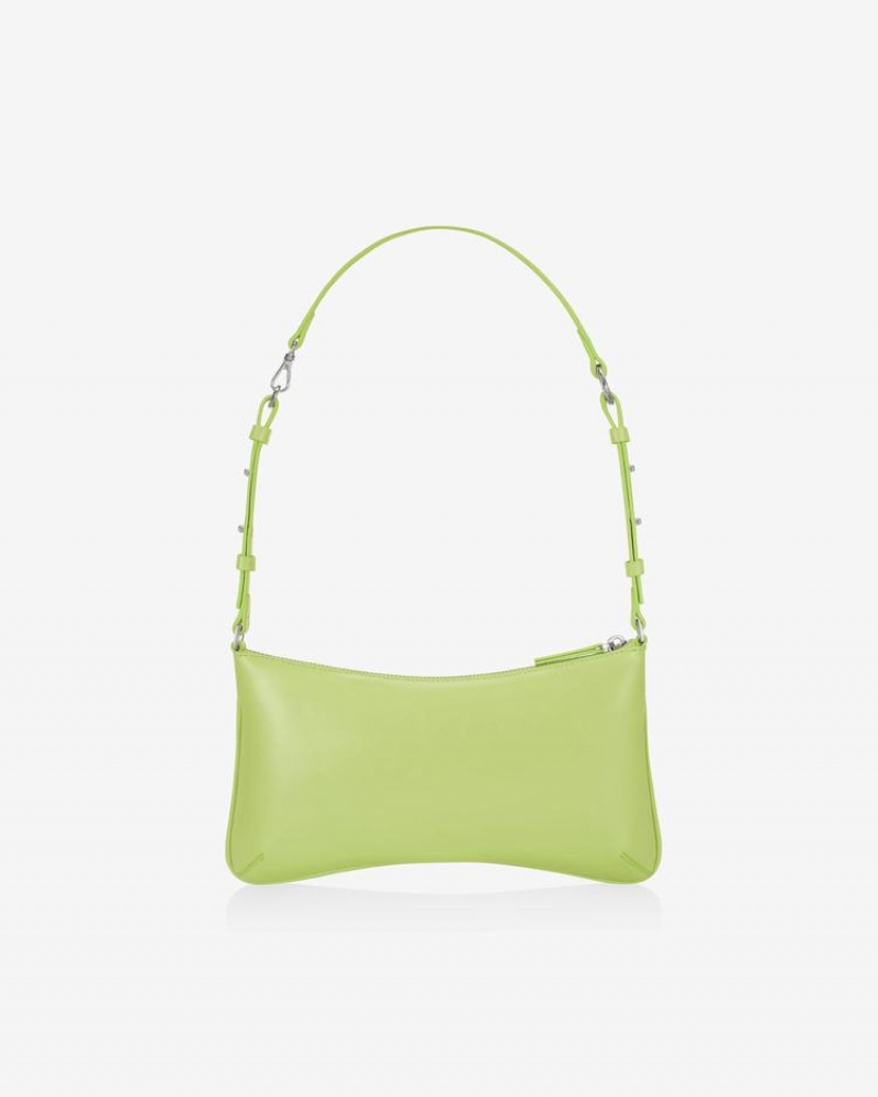 Women's Find Kapoor Ribbon Tie Tote Shoulder Bags Green | VJC9978AT